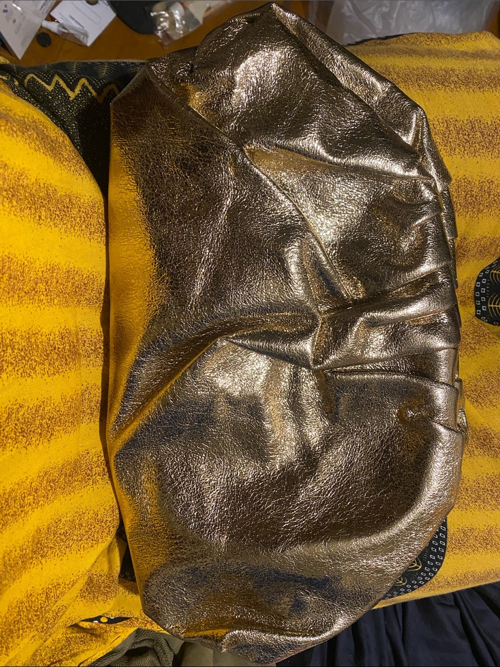 SHEIN Metallic Bronze-Like Clutch Purse